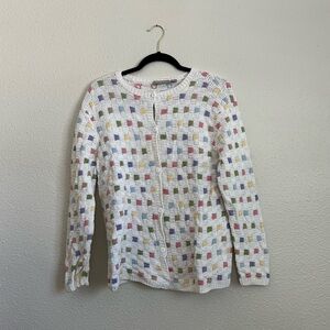 Vintage Nordstrom Checkered Cardigan